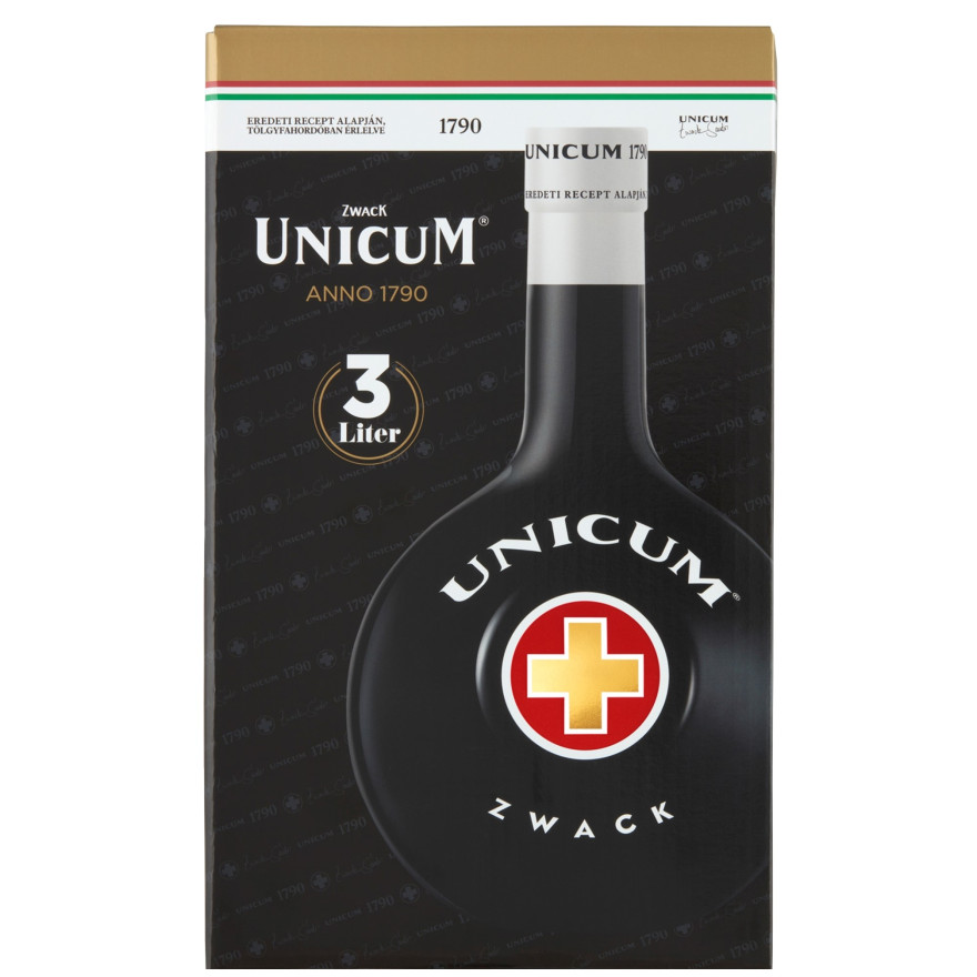 | Unicum Ungarn aus Zwack 3 mit Kräuterlikör liter Schwenker Megaflasche Feinkost