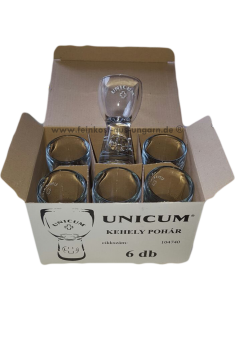 Unicum Shot Gläser (6 Stück im Karton) ZWACK