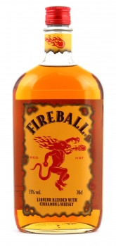 Fireball Likör Blended With Cinnamon & Whisky (0.7 l) + 2 Gläser