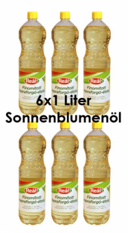 6 liter Reál, Echtes raffiniertes Sonnenblumen-Speiseöl, aus Ungarn