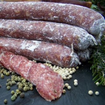 Luftgetrocknete Salami vom Mangalitza Wollschwein 180g