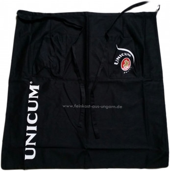 Unicum Barschürze schwarz "unicum" mit Logo, Schürze lang farbe schwarz