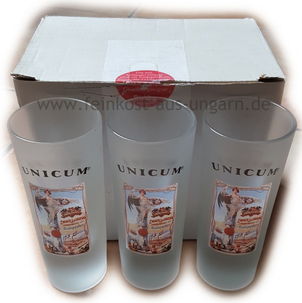 Unicum Gläser 6er SET "Destillerie"