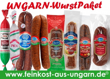 Ungarn Wurst-Paket Groß, 8 verschiende Sorten