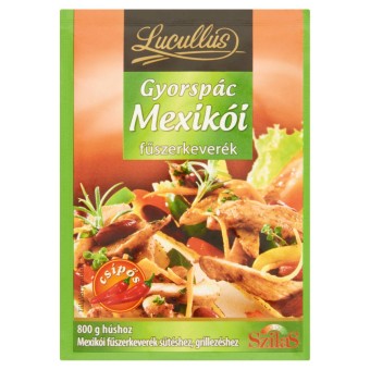 Lucullus csípős mexikói gyorspác fűszerkeverék sütéshez, grillezéshez, würzige mexikanische Schnellm