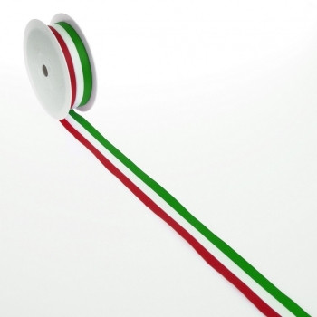Ungarische Farben Geschenkband grün,weiß,rot 25 meter