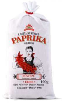 Geräucherte Paprika gemahlen im Leinenbeutel 100g süß/Edes, ungarischer Paprika, chili Trade, Füst í